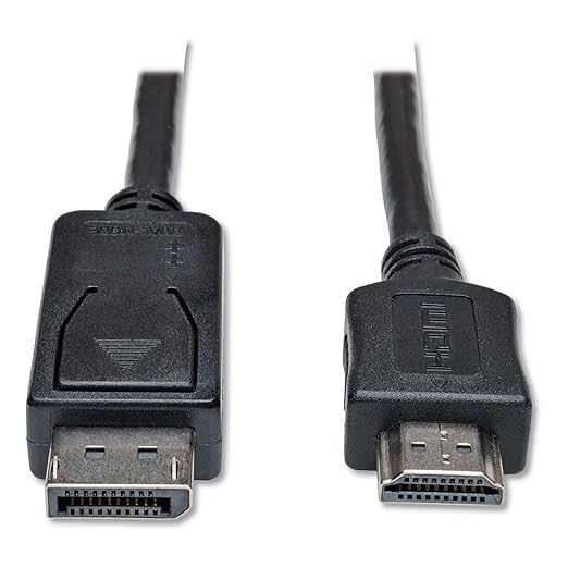TRIPP Lite DisplayPort to HDMI Cable Adapter, DP to HDMI (M/M), DP2HDMI, 1080P, 10 ft. (P582-010)