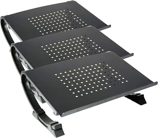 VIVO Black Fully Adjustable Curved Laptop, Notebook and Monitor Riser Stand STAND-V001N (Pack of 3)