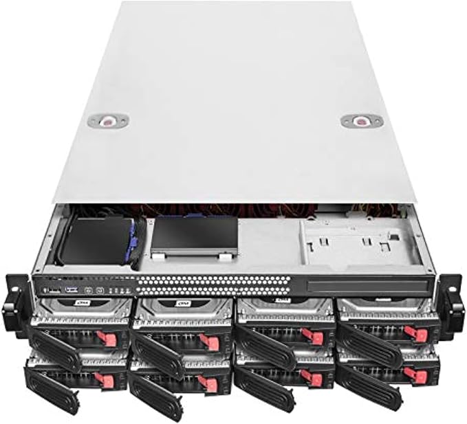 Silverstone Technology RM22-308 Silverstone 2U 8-Bay 2.5" / 3.5" HDD/SSD rackmount Storage Chassis with Mini-SAS HD SFF-8643 12 Gb/s Interface