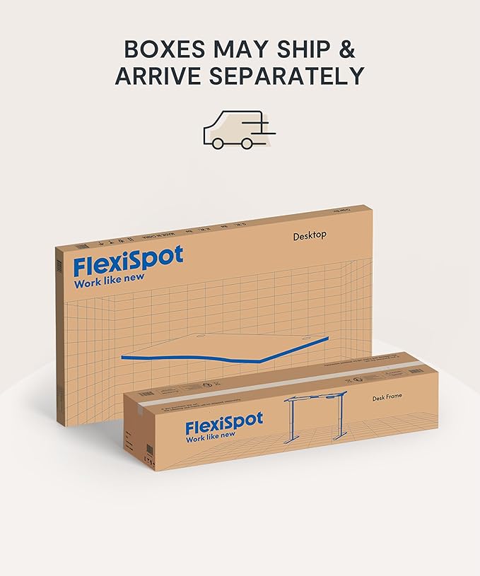 FlexiSpot E6 Bamboo 3-Stage Dual Motor 72 x 30 Electric Standing Desk Sit Stand Up Desk, Holds 220 lbs, Adjustable Height w/ Memory Presets, Solid Bamboo Curved Desktop & Black Frame, Ships in 2 Boxes