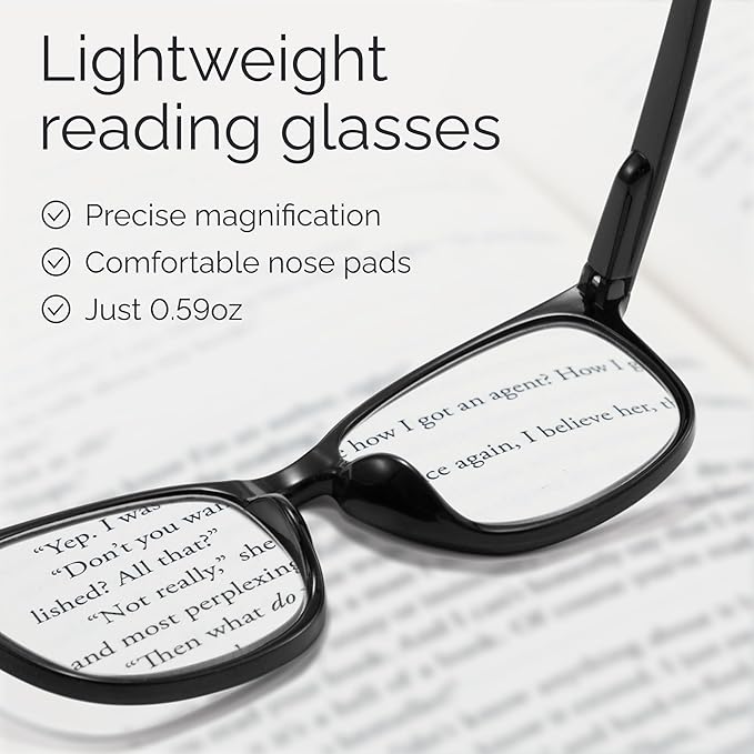 CCVOO 3.25 Reading Glasses for Women, Eye glasses, Blue Light Readers for Women, Cheaters