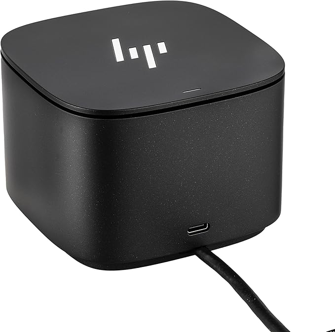HP Thunderbolt Dock G2 with Combo Cable (3TR87UT) Bundle Including: Surge Protector, 2X Type-C Cable, DisplayPort Cable, Fiber Cloth