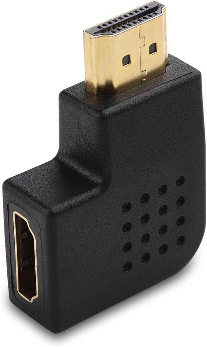 Cable Matters Combo Pack Flat Right Angle HDMI Adapter (HDMI 90 Degree Adapter) with 4K and HDR Support