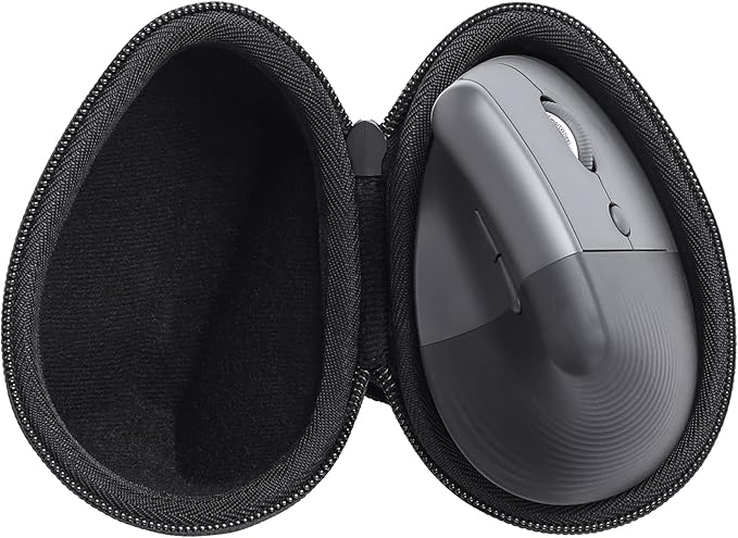 co2CREA Hard Case Replacement for Logitech Lift Vertical Ergonomic Mouse (Black Case)