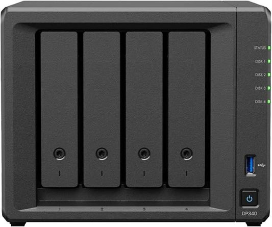 Synology - DP340 - Synology ActiveProtect AppliancenDP340 Cyber-Resilient Data Protection Solution for Endpoints NAS
