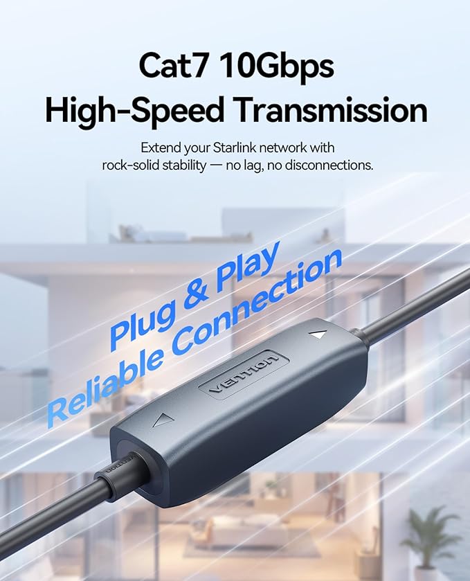 VENTION starlink Cable Coupler for Starlink Gen 3, IP68 Waterproof Connector,Extension to RJ45 Cable Compatible for Starlink Ethernet Adapter Gen 3/Mini Dish and Router,Support Cat6 Cable-2PCS