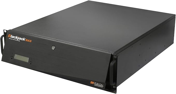 Digital WATCHDOG DW-BJ16NAS80TR Blackjack® NAS 3U 16-Bay Chassis Storage RAID5 600Mbps for Blackjack® Servers, 80TB HDD