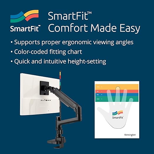 Kensington SmartFit Premium Heavy Duty Single Monitor Arm