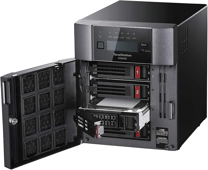 BUFFALO TeraStation WS5420DN 4-Bay Windows Server IoT 2025 Desktop NAS 16TB (4x4TB) w/HDD Included