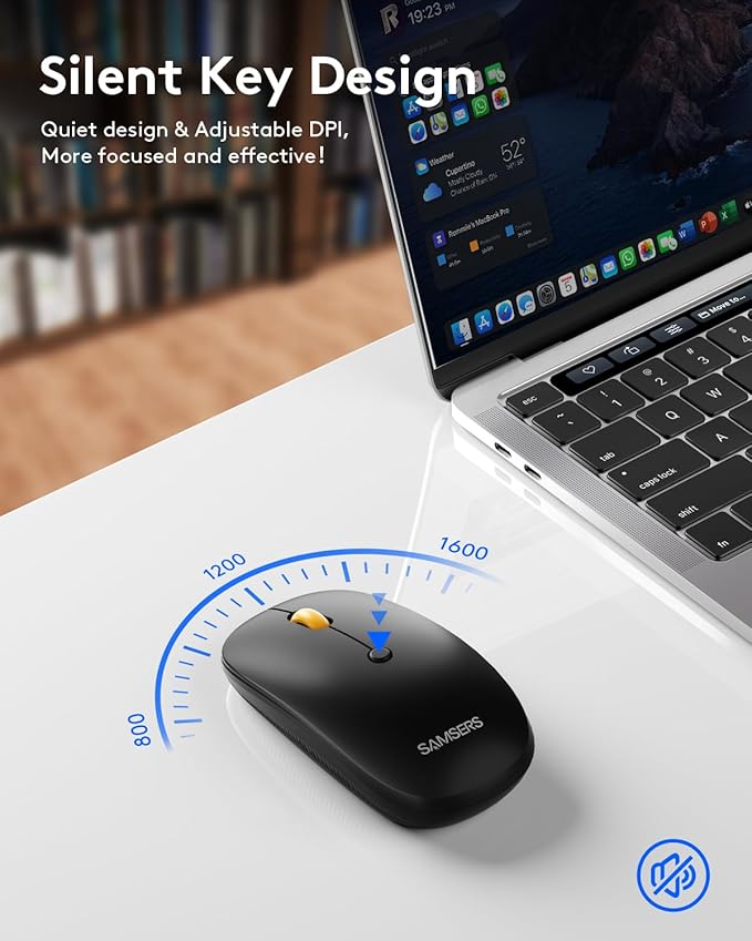 Foldable Keyboard and Mouse, Samsers KM08 Folding Bluetooth Keyboard Mouse Combo, 2.4G + BT5.0 x 2, Full-Size Portable Travel Keyboard & Rechargeable Wireless Mouse for iOS Android Windows Mac OS