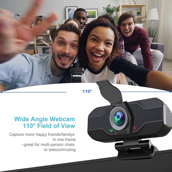USB C Camera 1080p Webcam with Microphone/Tripod/Cover,Auto Light Correction, Web Camera Desktop Computer, Plug & Play Pro Webcam for PC, Laptop,Computer,Mac,Zoom/Teams/Skype/Twitch Streaming