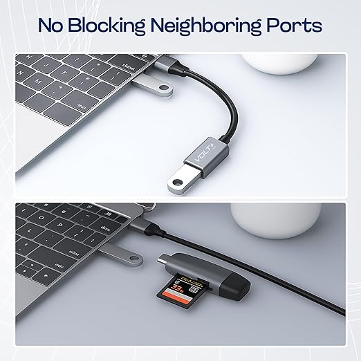 USB to USB C Adapter 3.1 [2 Pack] 5Gbps Cable On The Go usbc to USB Adapter Compatible with MacBook, iPhone 17/16/15 Pro Max/Plus/Air/16e/15, Samsung Galaxy S26/S25/S24/S23 Plus/Ultra, Ipads/Tablets