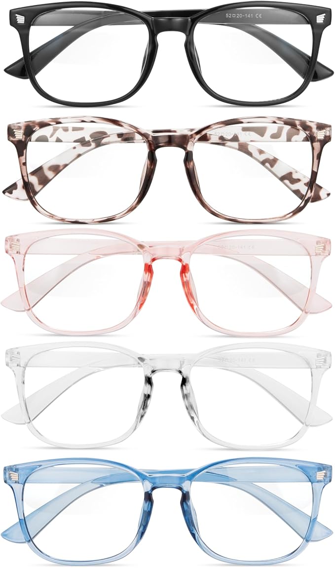 Gaoye Blue Light Glasses for Men - Blocking Square Eyeglasses, Anti UV Ray Computer Gaming Glasses Blue Blockers for Women