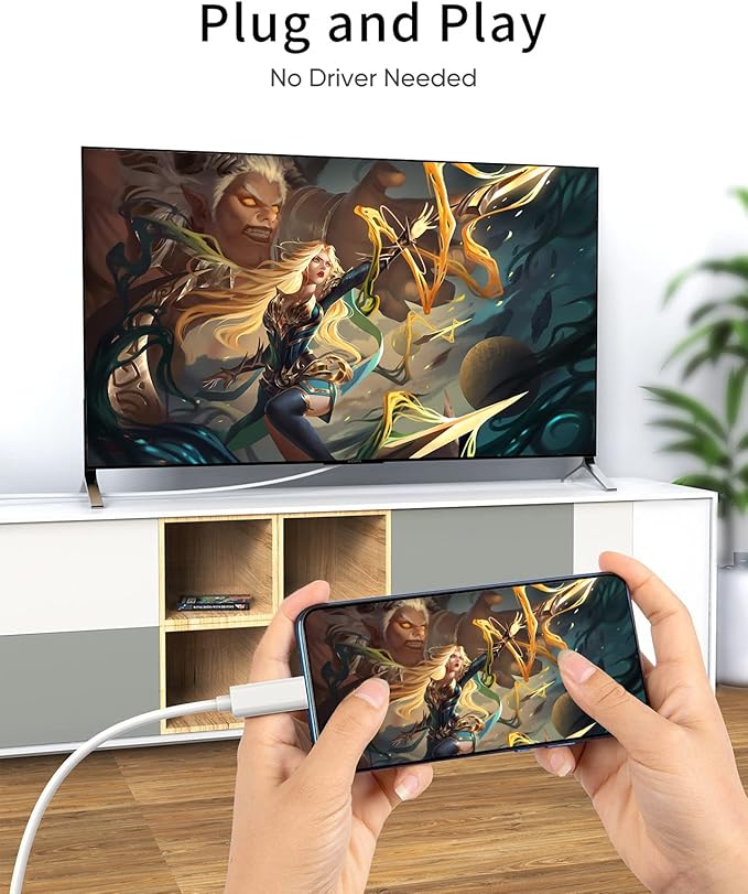 CableCreation USB C to HDMI Cable for Home Office 4K@60Hz 3FT, Type C to HDMI Thunderbolt 3 Compatible with iPhone 16 15 Pro Max Plus, MacBook Pro Air iPad Pro, XPS, Galaxy S24 Steam Deck
