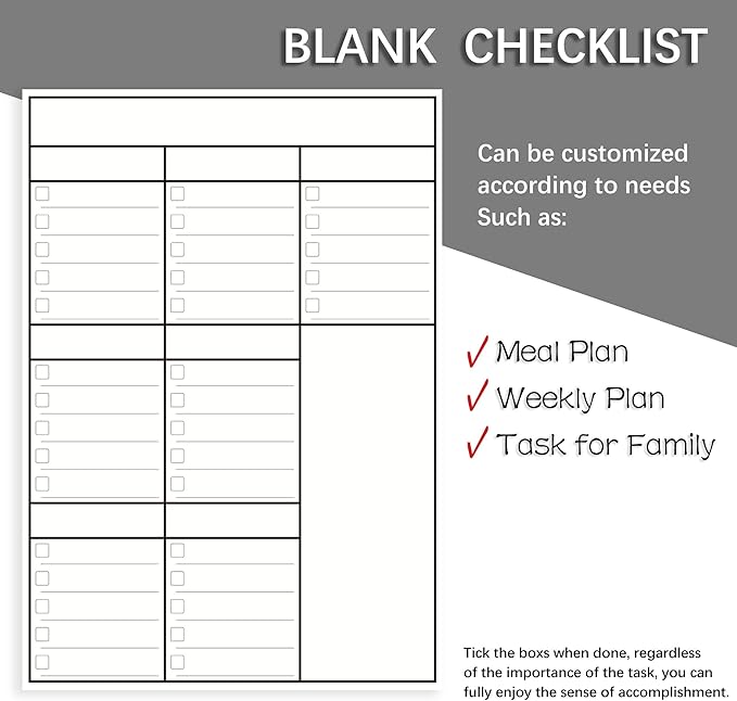 LUCYCAZ Magnetic to Do List Dry Erase Board for Fridge - Vertical Chore Board for Kids, Weekly Planning Boards for Family Chore Chart Whiteboard with 8 Markrs, 12''x17''(A3)