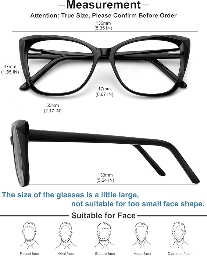 MEETSUN Blue Light Blocking Glasses for Women Anti Eyestrain Filter Blue Ray Oversized Computer Game Glasse