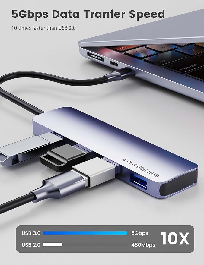 Fidioto USB 3.0 Male to Male Adapter, Dual Port High-Speed Data Extension Connector with 5Gbps Transfer, Aluminum Alloy Housing, Compatible with HDDs/USB Drives/Printers