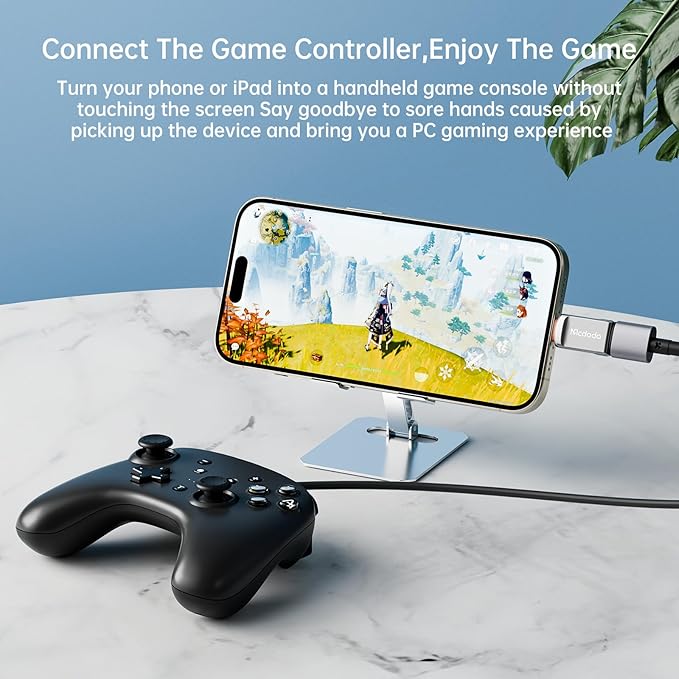 mcdodo Lightning Male to USB3.0 Female Adapter OTG Cable,USB Camera Adapter OTG Data Sync Cable 2 Pack Support Camera Card Reader for iPhone Mouse and Keyboard Hub,Piano Converter,USB Disk Connection