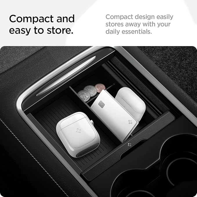 Spigen EZ Slide & Brush Screen Cleaner for Tesla Model Y 2025/26 (Juniper) & 3/Y/S/X/Cybertruck and Screens, Phones, Laptops, Tablets (Extra Microfiber Pad Included) [White]