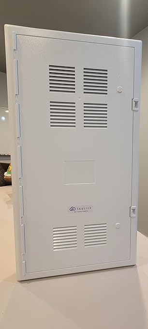 32-Inch Wall-Mount Media Enclosure, Network Distribution Box with Cable Management, White
