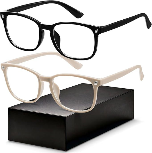Gaoye Blue Light Glasses for Men - Blocking Square Eyeglasses, Anti UV Ray Computer Gaming Glasses Blue Blockers for Women