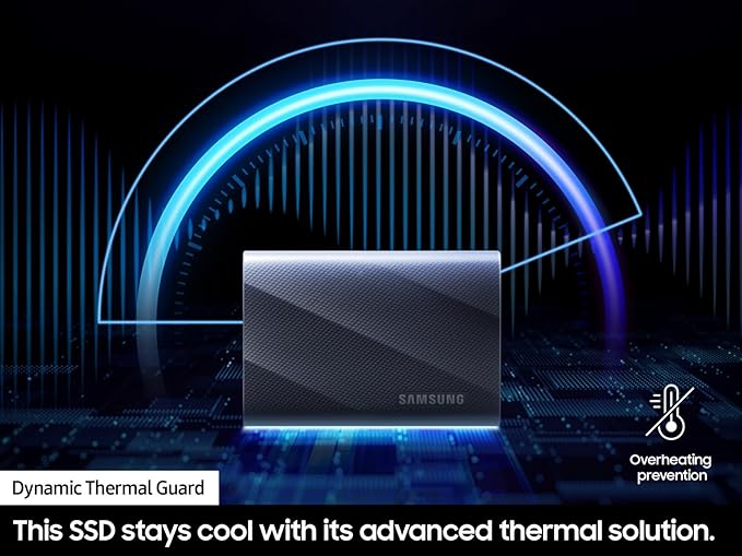 SAMSUNG T9 Portable SSD 4TB, USB 3.2 Gen 2x2 External Solid State Drive, Seq. Read Speeds Up to 2,000MB/s for Gaming, Students and Professionals,MU-PG4T0B/AM, Black (pack of 1)
