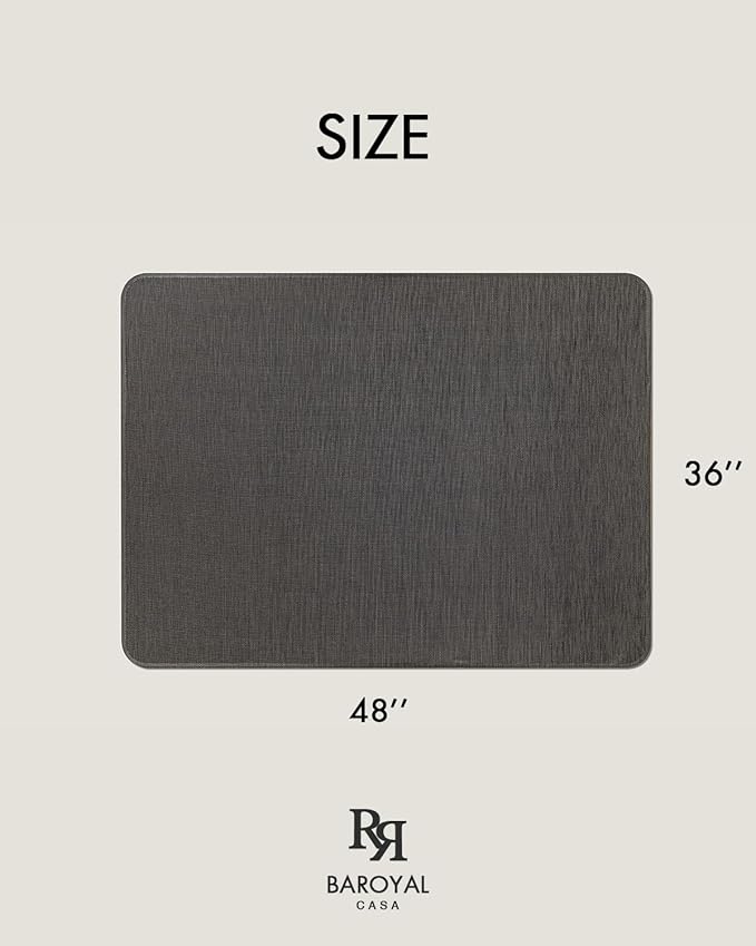 Office Chair Mat for Hardwood Floor Under Desk Computer Rolling Chair Mat for Wood/Tile Floor Non-Slip Heavy Duty Desk Rug PVC Plastic Hard Floor Protector 36" x 48" (Espresso)