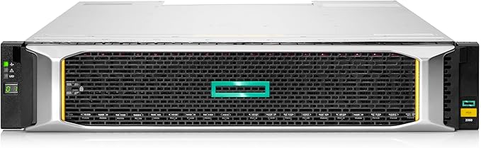 Hewlett Packard Enterprise MSA 2060 Small Form Factor Storage Array Bundle with Two 10/25 GbE iSCSI 4-Port Controllers, 12x2.4TB HDD 4x10Gb iSCSI XCVR 29TB (HPE Smart Choice P79248-B25)