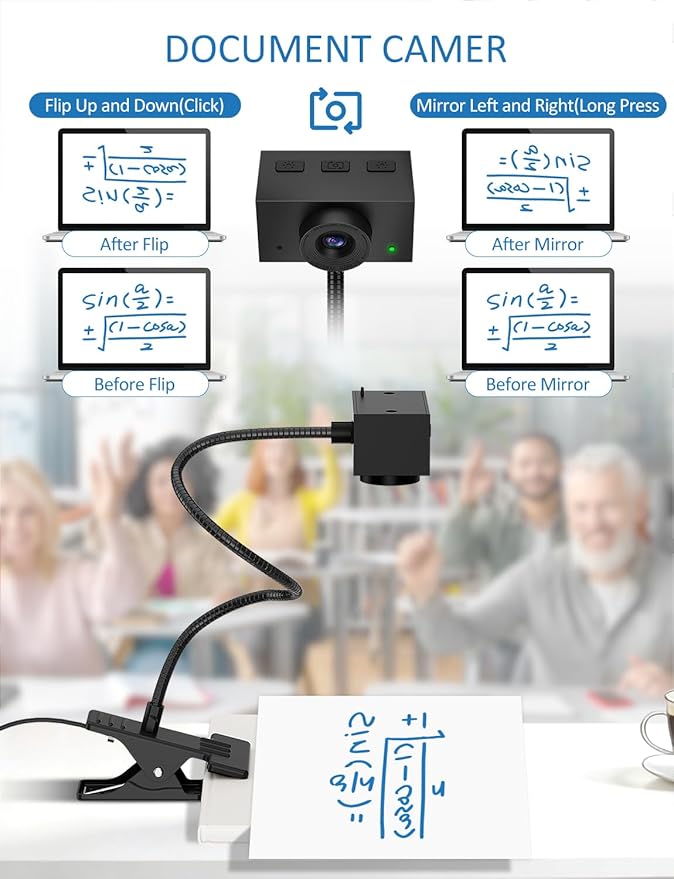 Webcam for PC, 1080P Streaming Camera, Web Camera for Desktop Computer/Laptop Webcam with Microphone, Plug and Play USB Web cam with Bracket, Manual Focus, for Live Streaming, Video Calls, Meetings