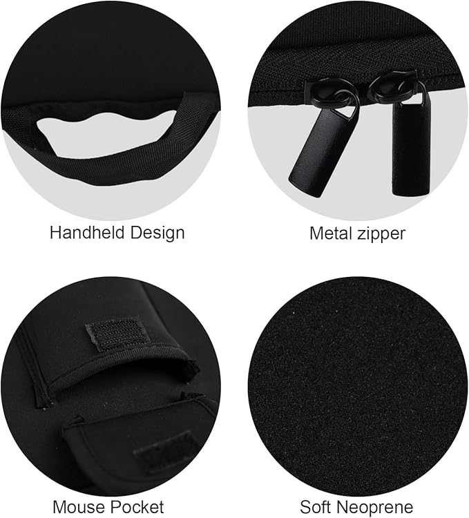 Keyboard Travel Bag Portable Keyboards Sleeve Shockproof Waterproof Keyboard Neoprene Case for Logitech Ergo K860 /Arteck Split Ergonomic Performance Wireless Mouse Combo