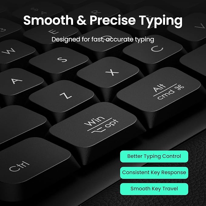 Nulea Ergonomic Split Keyboard, Wired Natural Typing Keyboard with Integrated Palm Rest for Wrist Pain Relief, 2-in-1 Type C&Type A Plug for Mac,Windows,Office & Home,Black