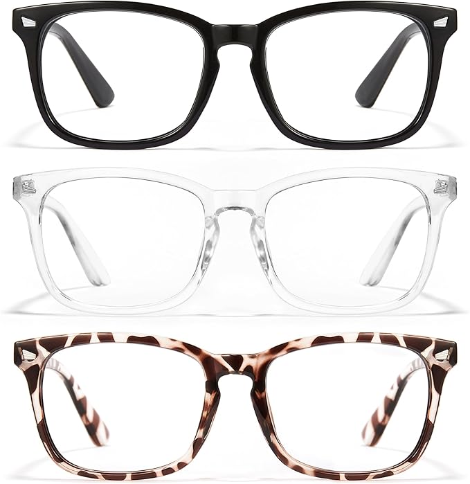 Cyxus Blue Light Glasses Men Women Reduce Eye Strain UV Blocking for Office Work Computer Screen 8082