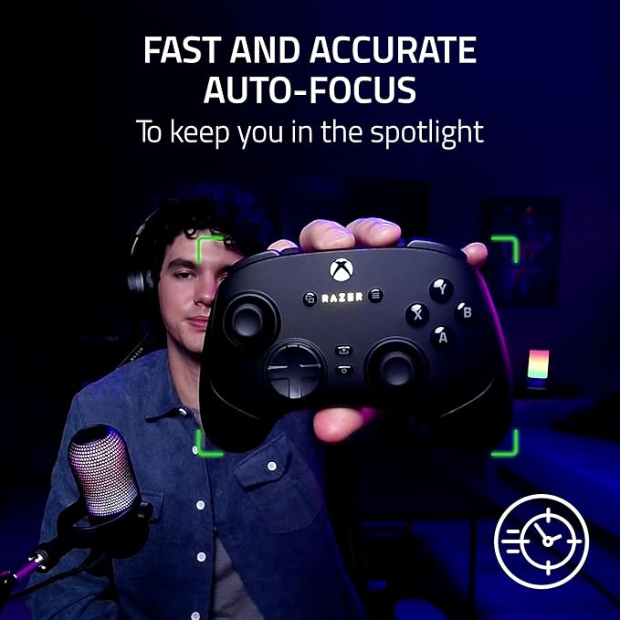 Razer Kiyo V2 X Streaming Webcam: 1440p 60 FPS - Auto Focus - Built-in Microphone - Wide Angle Lense - Integrated Privacy Shutter - Works with OBS, Xsplit, Streamlabs, Discord, Zoom, Teams - Pink