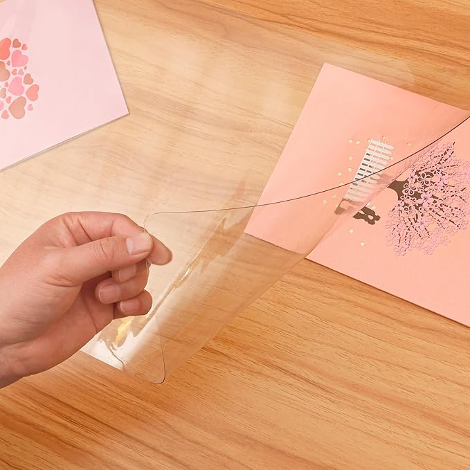 Clear Desk Mat Pad, Safe Round Edge, Water and Oil-Proof Durable, Clear Desk Protector mat for Home and Office(31.5 x 15.7 inches)