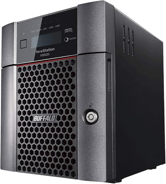 BUFFALO TeraStation WS5420DN 4-Bay Windows Server IoT 2025 Desktop NAS 48TB (4x12TB) w/HDD Included