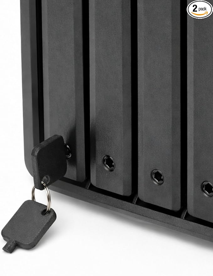 Replacement Key Compatible with Synology NAS Drive Bay Lock, 2-Pack Spare Keys Compatible with Locking Disk Trays on DS/DX Series Drive Bays in 2 Bay, 5 Bay, 8 Bay NAS & Expansion Units