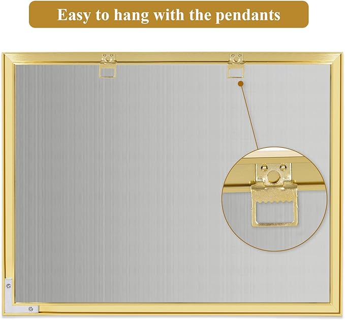 Dry Erase White Board Weekly Calendar Board, Magnetic Whiteboard for Wall, Gold Aluminum Frame Message Board, Horizontal, 17“x13“, Planner Board for Office, Home, Schooll(Weekly-BB-Gold-3343-L)