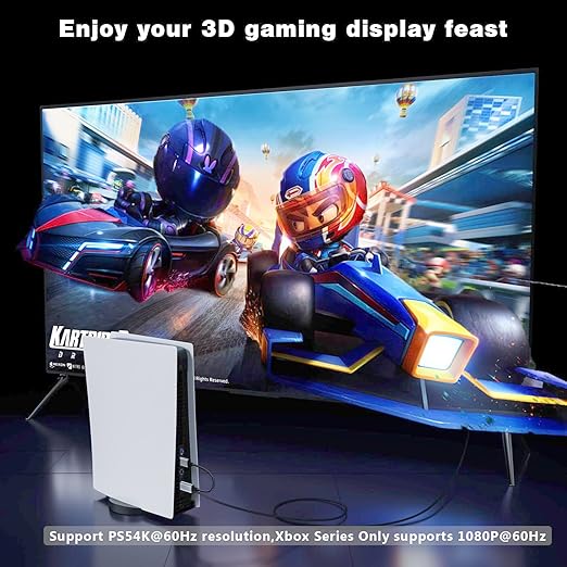 Active HDMI to DisplayPort Cable,（4K@60Hz,1080P@120Hz） 10FT Uni-Directional HDMI (Source) to DP (Display) Braided Cord Compatible with PC,Laptop,AMD,NVIDIA,PS5,Xbox