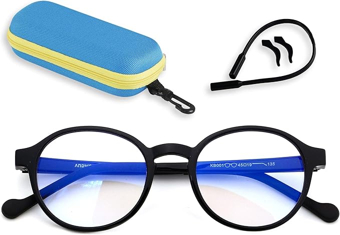 ANDWOOD Blue Light Glasses Kids Girls Boys Computer Gaming Anti Blue Ray Polarized sunglasses Age3-12