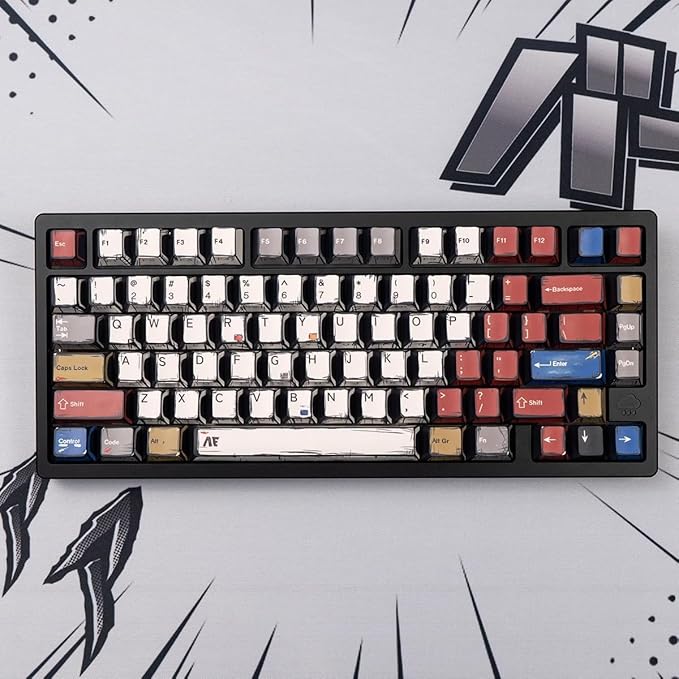 137 Versatile PBT Keycaps, No Tearing, Never Fade & Non-Slip, Vibrant RGB Backlit Keycaps for Mechanical Keyboard (Typing, Gaming, Anime Passion) Ergonomic (Doubleshot MX, Fit All Layout)