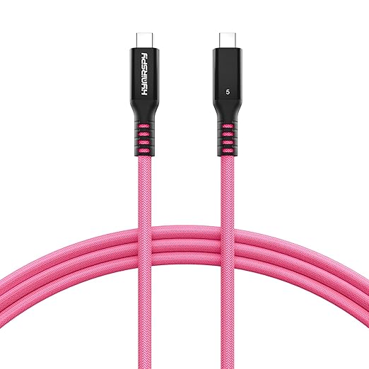 80Gbps Thunderbolt 5 Cable 3.3ft USB C to USB C Cable, 240W(5A) Charging Cord, Braided Type C Cable Compatible for Dual 16K/8K/4K Display, USB8, SSD, eGPU, Mac Studio/mini, iPhone