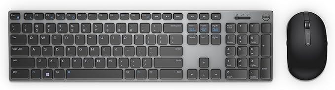 Dell KM717 Premier Wireless Keyboard and Mouse, Gray