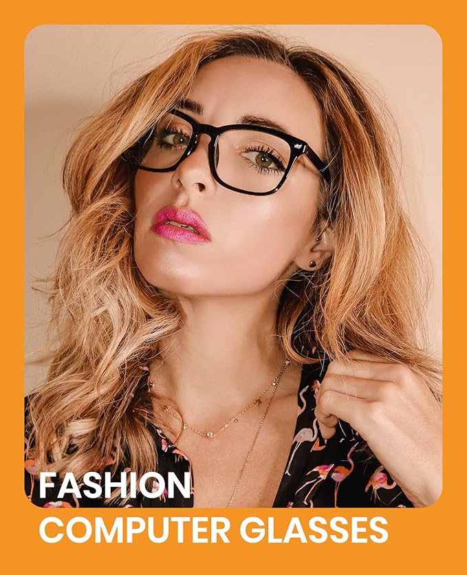 Cyxus 2024 Acetate Square Eyeglasses Frame Women Men Clear Lens Blue Light Blocking Glasses Eyewear Computer Glasses