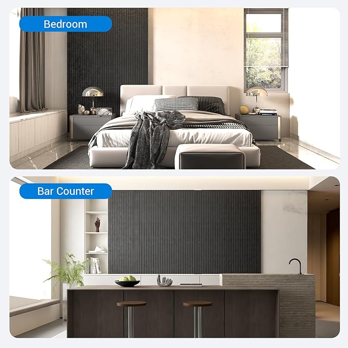 10 Pack Acoustic Panels,48"*24"*0.47"Self-Adhesive Soundproof Wall Panels,High Density Sound Proof panels for Walls, Office, Reccording Studio, Home,Ceiling-Black
