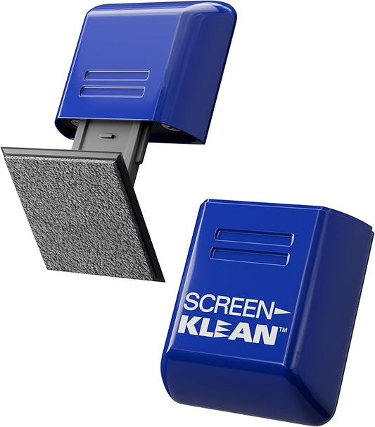 CarbonKlean ScreenKlean Tablet Screen Cleaner - Compatible with iPad, Android & Amazon Tablet - with Carbon Microfiber Tech-Injected Blue-1 Count (Pack of 1)