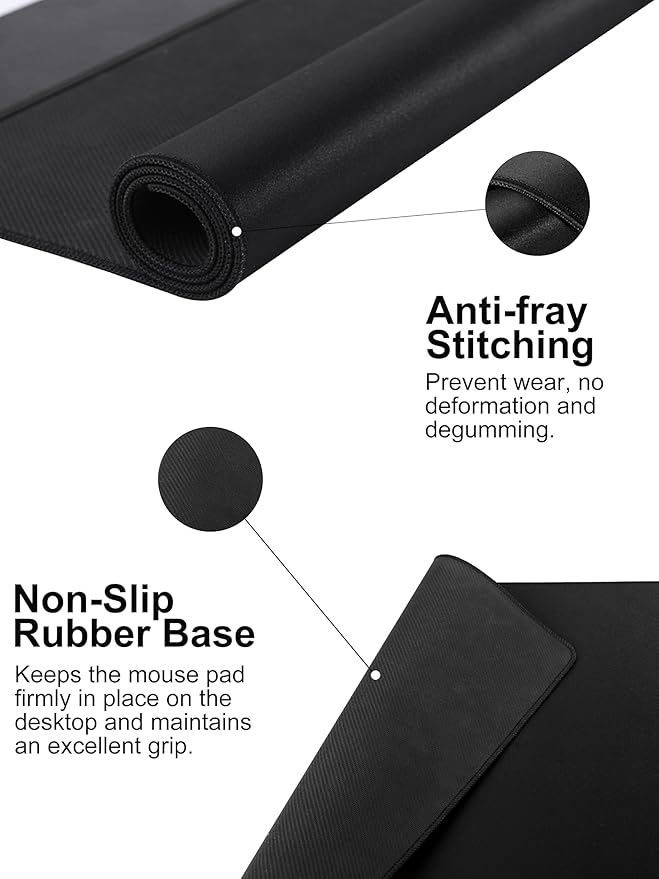 TopMade Mouse Pad with 15W Wireless Charging, Removable 8-Digit Solar Calculator, Exact Large Desk Pad, Waterproof Mousepad Home Office Desk Mat (Includes 20W PD Power Adapter & 6.56ft Woven Cable)