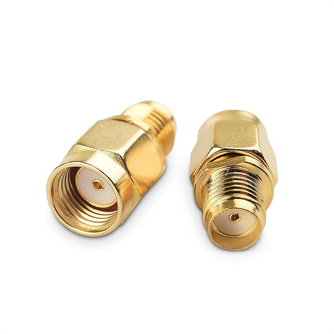 Cable Matters 2-Pack SMA Female to RPSMA Male Adapter (SMA Male to Female Reverse Polarity Gender Changer Adapter)