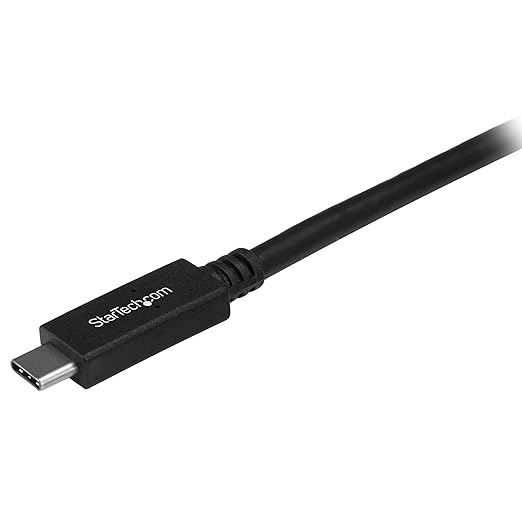 StarTech.com USB 3.1 Type C Cable 6 ft / 2m with Power Delivery (USB PD) Power Pass Through Charging USB Charger (USB315CC2M)