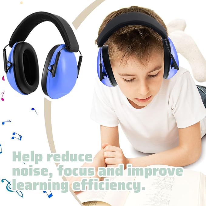 Amylove 12 Pcs Kids Ear Protection Noise Cancelling Headphones Ear Muffs Bulk 27db Adult Noise Reduction Hearing Earmuff(Universal Fit (kids & Adults),Rainbow Style)