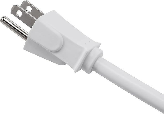 Belkin Power Strip Surge Protector - 6 AC Multiple Outlets, 2 ft Long Heavy Duty Metal Extension Cord for Home, Office, Travel, Computer Desktop & Phone Charging Brick - 200 Joules, White (2 Pack)